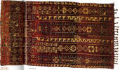 Tapis zerbiya, Moyen Atlas, Maroc, fin XIX siècle, teintures naturelles et synthétiques
